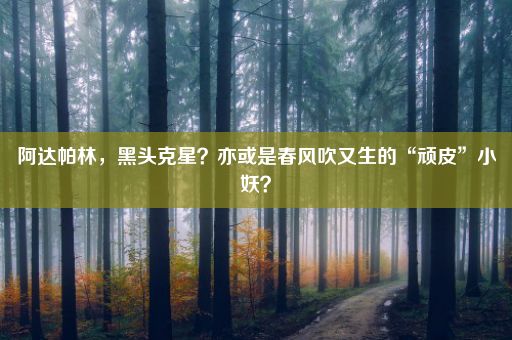 阿达帕林，黑头克星？亦或是春风吹又生的“顽皮”小妖？