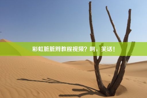 彩虹脏脏辫教程视频？呵，笑话！