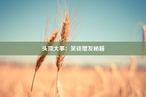 头顶大事：笑谈增发秘籍